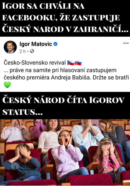 Igor zastupuje