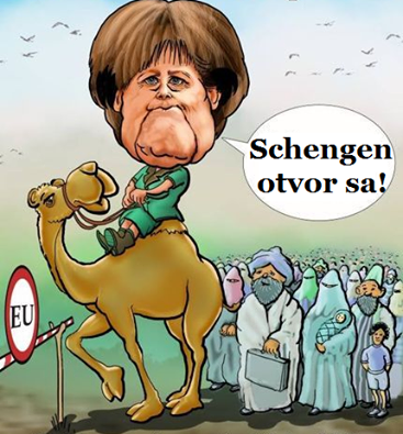 Merkelbaba a 4000000 utečencov
