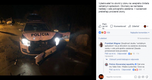 Polícia vs. Fero (dočítajte komunikáciu cez zdroj)