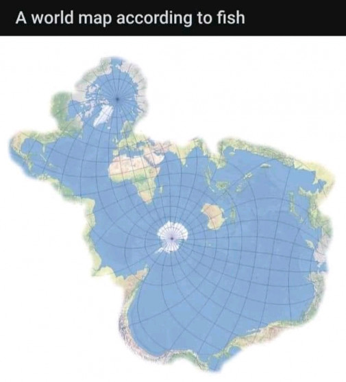 Mapa sveta podľa rýb