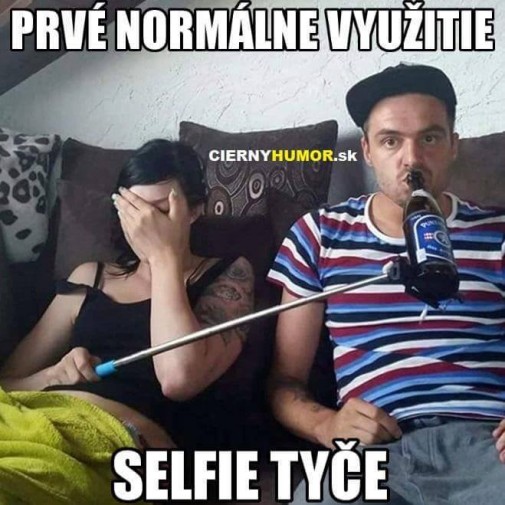 Normálne využitie selfie tyče