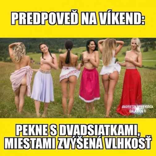 Predpoveď na víkend